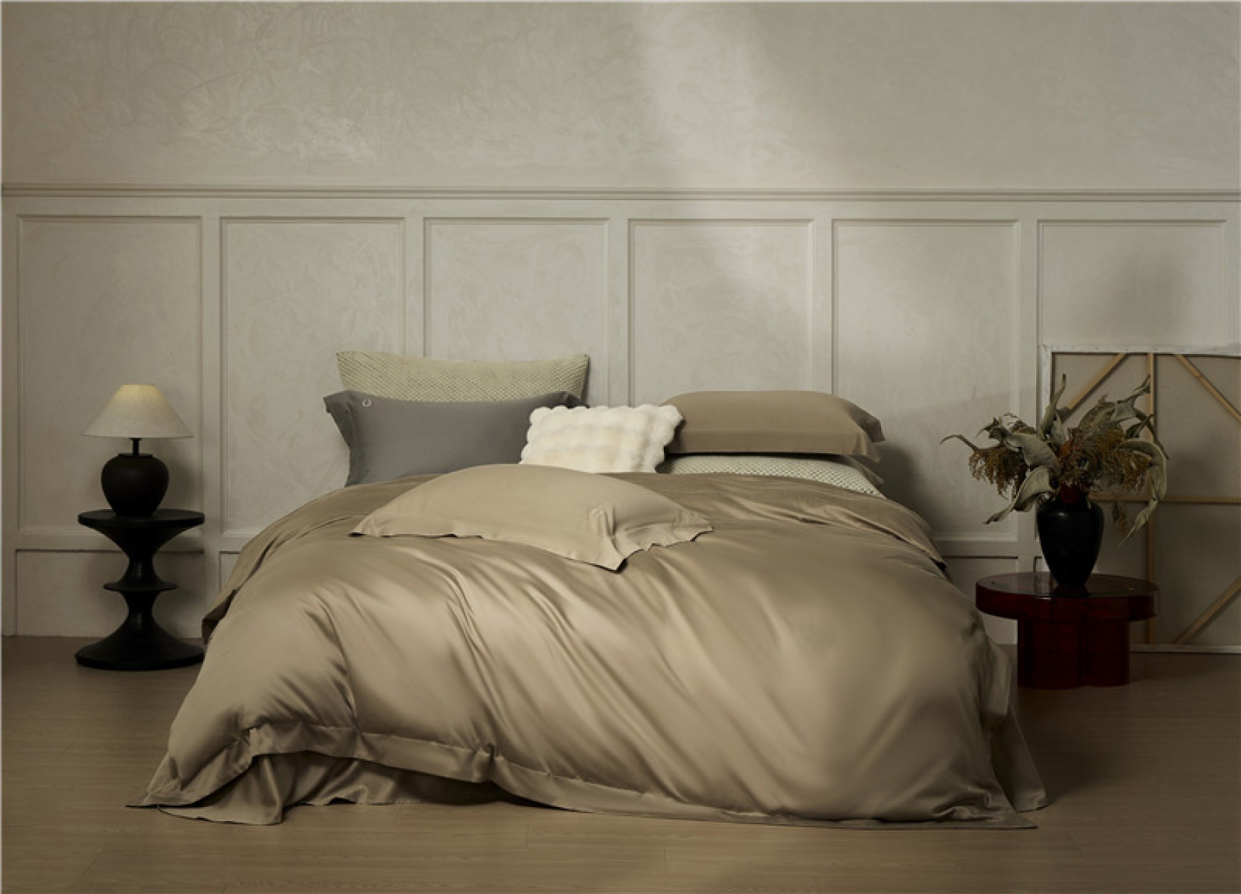 Комплект постельного белья Charlotte - натуральный