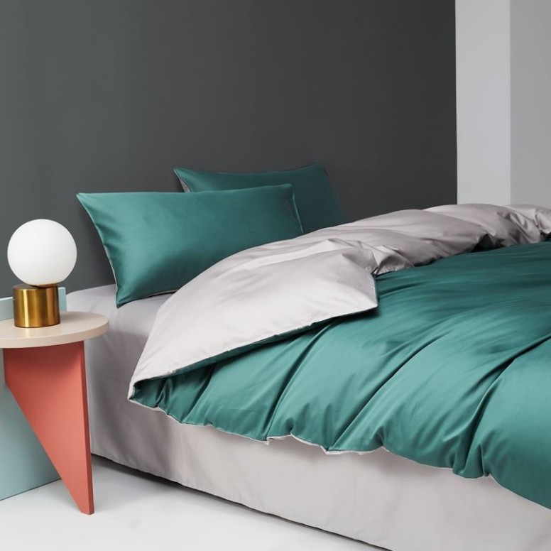 Пододеяльник Hotel Combi, мако-сатин  - белый
