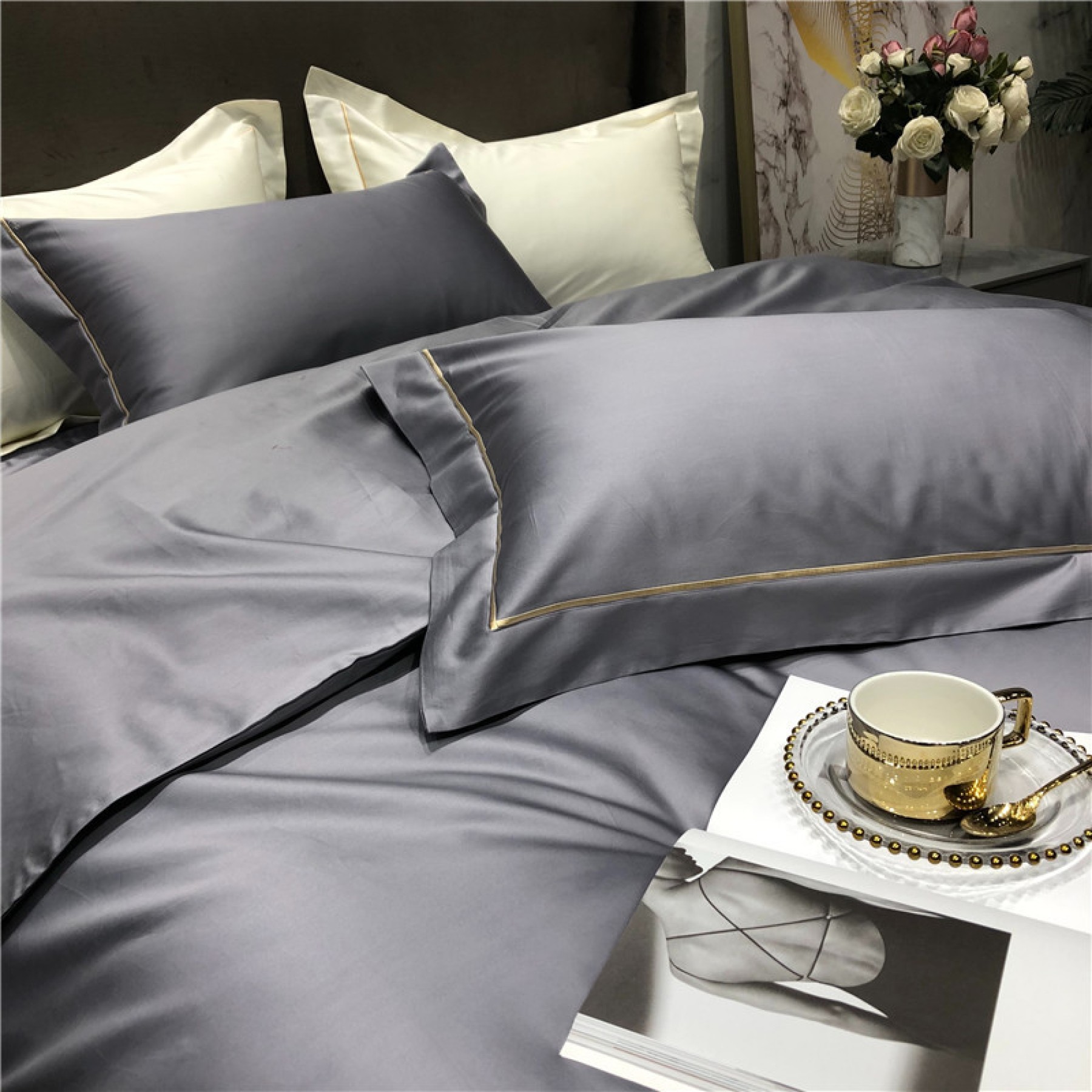 Комплект постельного белья Maisy с вышивкой 