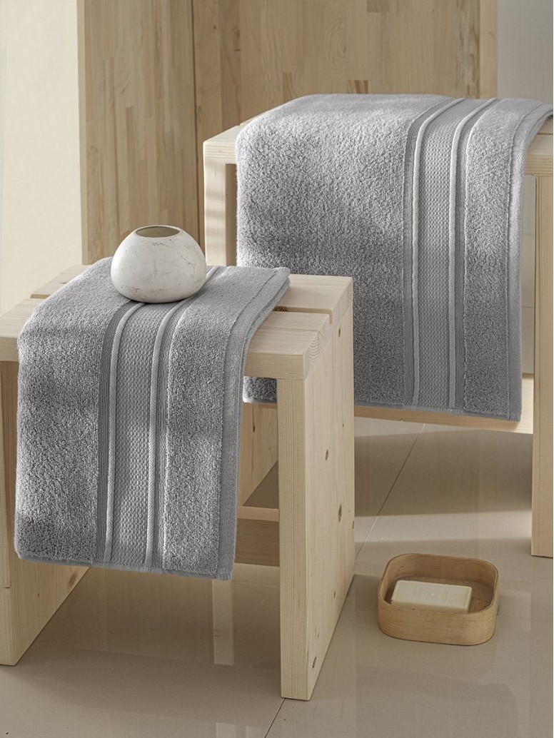 Полотенце махровое Twist Gray 