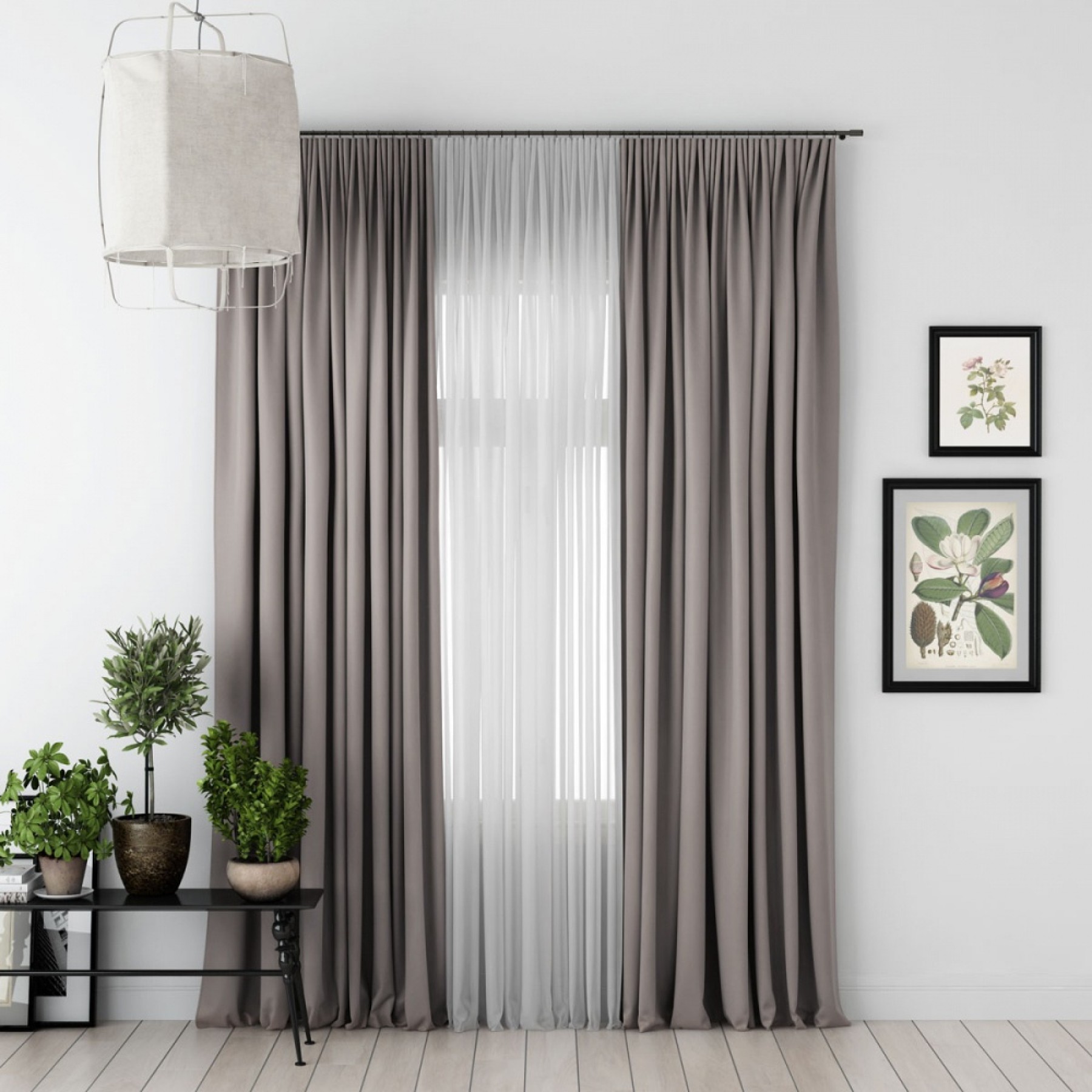 Комплект портьер Duo капучино