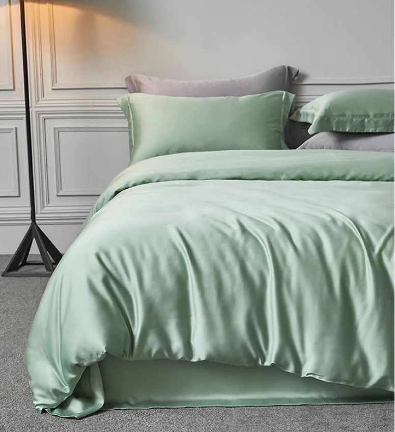 Комплект постельного белья Classic Light Green с ушками 
