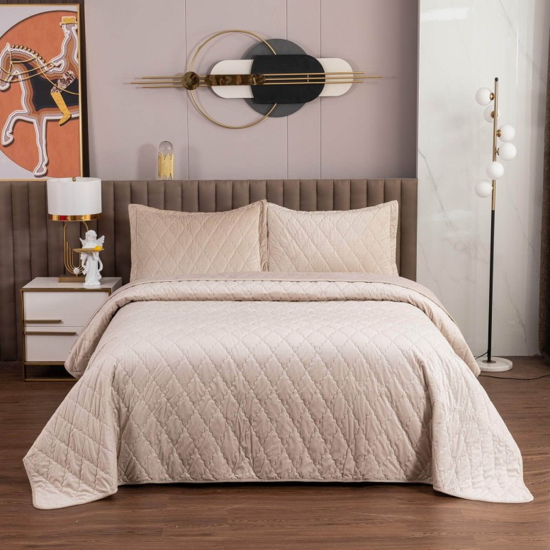Покрывало Demetra Beige Light 