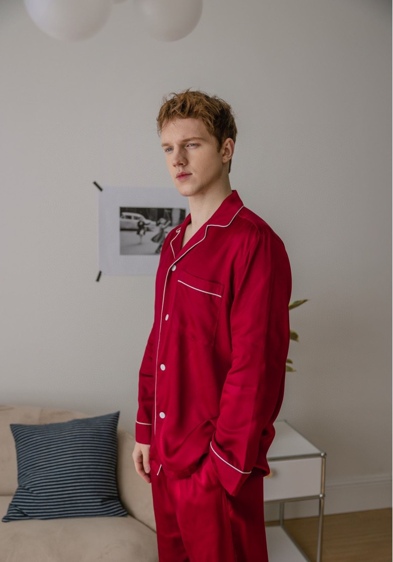 Пижама с брюками из 100% тенселя Red 